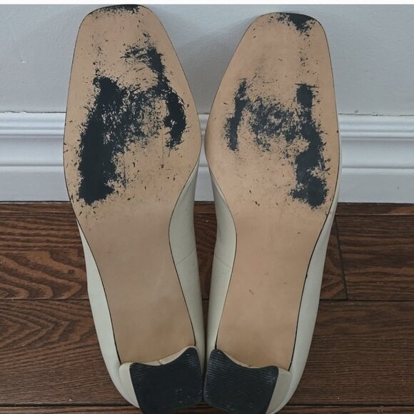 Naturalized classic leather pumps 2.5" block heel size 8.5 - Picture 7 of 9